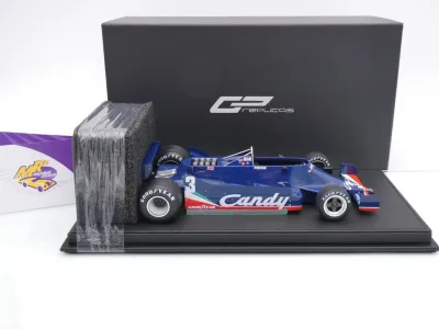 Preview: GP Replicas GP142A # Tyrrell Candy 009 F1 #3 3rd USA 1979 " Didier Pironi " 1:18