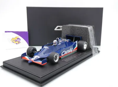 GP Replicas GP142AWD # Tyrrell Candy 009 F1 #3 3rd USA 1979 " Didier Pironi " 1:18