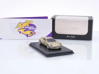 FrontiArt Avan Style HO-7 # Aston Martin One-77 Coupe Baujahr 2012 " goldmetallic " 1:87