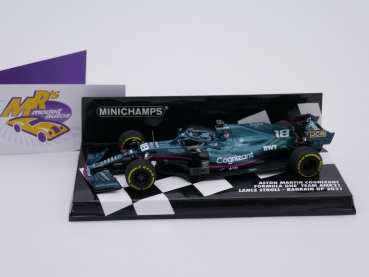 Preview: Minichamps 417210118 # Aston Martin AMR21 F1 Bahrain GP 2021 " Lance Stroll " 1:43