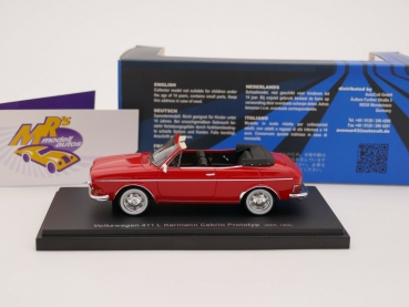 Preview: Autocult Avenue 60073 # Volkswagen 411L Karmann Cabrio Baujahr 1960 " rot " 1:43