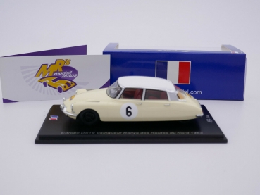 Preview: Spark SF230 # Citröen DS19 Nr.6 Rallye des Routes du Nord 1963 " P. Ickx " 1:43