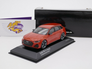 Minichamps 410018014 # AUDI RS 6 Avant Baujahr 2019 " orange metallic " 1:43