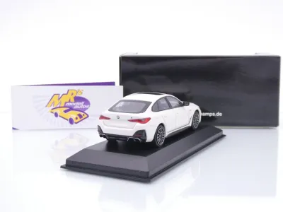 Preview: Minichamps 410024000 # BMW i4 M50 Limousine Baujahr 2022 " Mineral Weißmetallic " 1:43