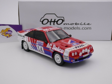 Preview: OTTOmobile OT932 # Opel Manta R Nr.14 RAC Rallye Lombard 1985 " Euro Opel " 1:18
