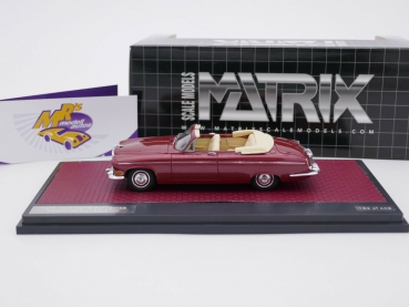 Preview: Matrix 41001-192 # Jaguar 420G Convertible Classic Car Baujahr 1968 " rotmetallic " 1:43