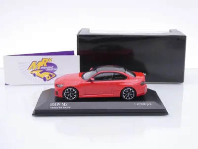 Preview: Minichamps 410023120 # BMW M2 (G87) Coupe Baujahr 2023 " Toronto Rot metallic " 1:43