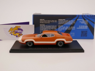 Preview: Avenue 43 60081 # Plymouth Road Runner Rapid Transit Baujahr 1971 " orange-weiß " 1:43