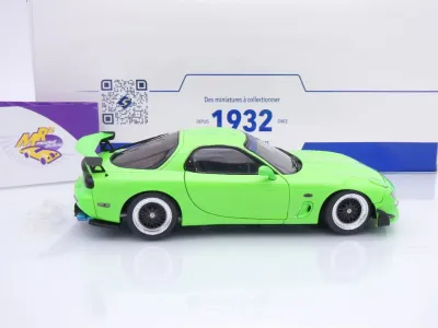Preview: Solido S1810606 # Mazda RX-7 (FD3RS) Baujahr 1999 " Neongrün Solido Works " 1:18