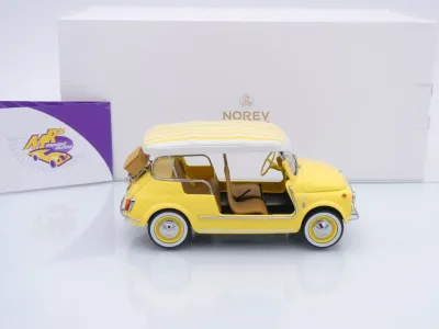 Preview: Norev 187790 # Fiat 500 Jolly Kleinwagen Baujahr 1965 " gelb " 1:18