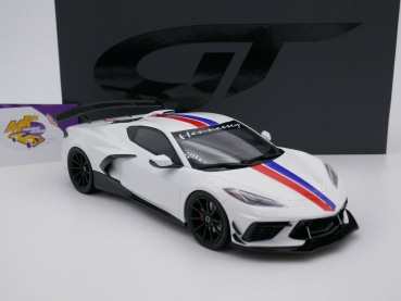 Preview: GT Spirit GT317 # Chevrolet Corvette C8 Baujahr 2020 weiß " Hennessey " 1:18
