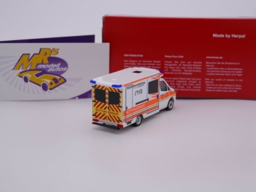 Preview: Herpa 096591 # Mercedes Benz Sprinter ´18 " Rettungsdienst Stadt Brandenburg " 1:87