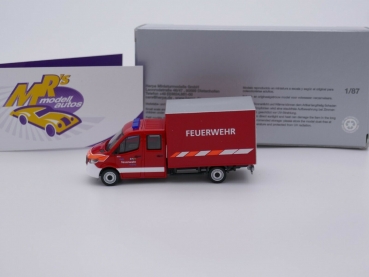 Preview: Herpa 949248 # Mercedes Benz Sprinter Einsatzfahrzeug " Feuerwehr Lenzburg " 1:87