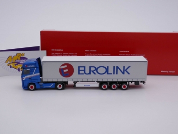 Preview: Herpa 314855 # Mercedes Benz Actros ´18 Sattelzug " Eurolink / Krone " 1:87