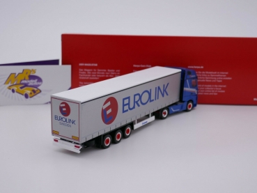 Preview: Herpa 314855 # Mercedes Benz Actros ´18 Sattelzug " Eurolink / Krone " 1:87