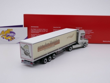 Preview: Herpa 314688 # Scania Hauber 2/3-achs Koffersattelzug " Van der Heijden " 1:87