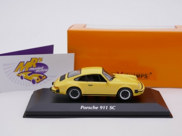 Maxichamps 940062025 # Porsche 911 SC Coupe Baujahr 1979 " gelb " 1:43