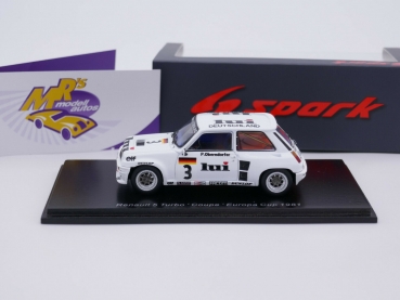 Preview: Spark S6021 # Renault 5 Turbo Nr.3 Europa Cup 1981 " Peter Oberndörfer " 1:43