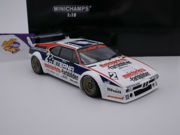 Preview: Minichamps 155822902 # BMW M1 Team Schnitzer Zolder 1982 " H.-J Stuck " 1:18