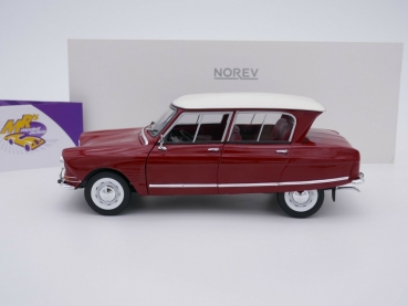 Preview: Norev 181602 # Citroën Ami 6 Club Baujahr 1968 " corsaire-red " 1:18