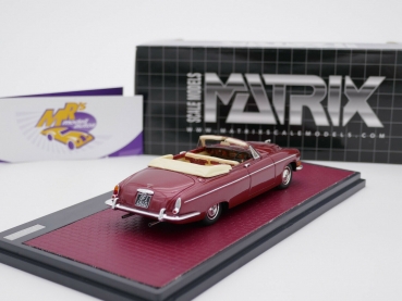 Preview: Matrix 41001-192 # Jaguar 420G Convertible Classic Car Baujahr 1968 " rotmetallic " 1:43