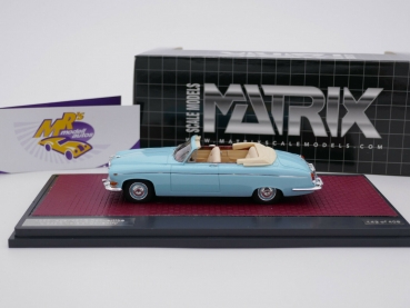 Preview: Matrix 41001-191 # Jaguar 420G Convertible Classic Car Baujahr 1968 " hellblau " 1:43