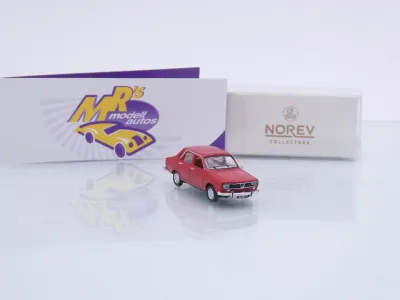 Preview: Norev 511259 # Renault R12 TL Limousine Baujahr 1974 " dunkelrot " 1:87