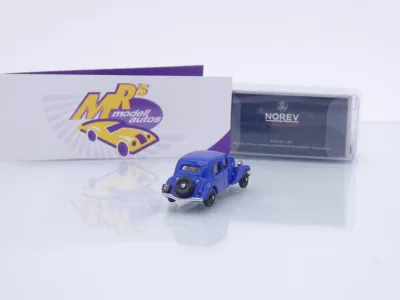 Preview: Norev 153009 # Citroen 11 AL Limousine Baujahr 1938 " dunkelblau " 1:87