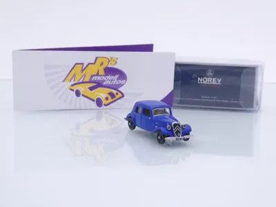 Preview: Norev 153009 # Citroen 11 AL Limousine Baujahr 1938 " dunkelblau " 1:87