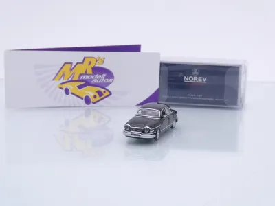 Norev 451733 # Panhard PL 17 Limousine Baujahr 1962 " schwarz-silber " 1:87