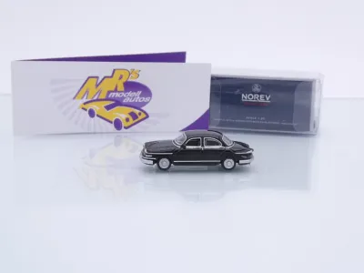 Preview: Norev 451733 # Panhard PL 17 Limousine Baujahr 1962 " schwarz-silber " 1:87