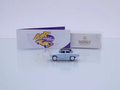 Preview: Norev 576089 # Simca Aronde Limousine Baujahr 1962 " hellblau-schwarz " 1:87