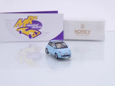 Preview: Norev 770064 # Fiat 500 Baujahr 2008 " hellblau " 1:87