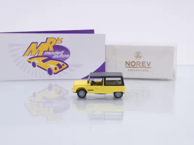 Preview: Norev 150954 # Citroen Mehari Baujahr 1983 " Atacamagelb-schwarz " 1:87