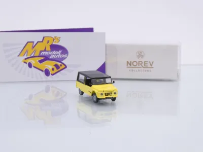 Preview: Norev 150954 # Citroen Mehari Baujahr 1983 " Atacamagelb-schwarz " 1:87