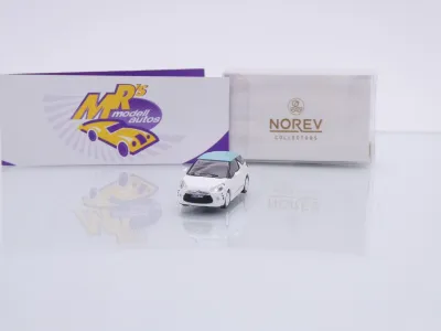 Norev 155254 # Citroen DS3 Coupe Baujahr 2010 " Banquise White Babyblau " 1:87