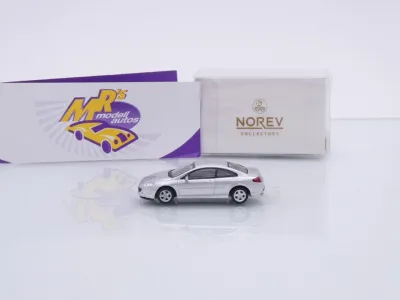 Preview: Norev 474783 # Peugeot 407 Coupe Baujahr 2006 " Silbermetallic " 1:87