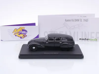 Preview: Autocult 04046 # Kamm K4 BMW Limousine Baujahr 1940 " schwarz " 1:43