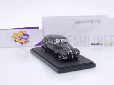 Preview: Autocult 04046 # Kamm K4 BMW Limousine Baujahr 1940 " schwarz " 1:43