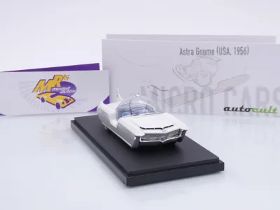Preview: Autocult 03027 # Astra Gnome Concept Car Baujahr 1956 " weiß-silber " 1:43
