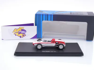 Preview: Autocult Avenue 60129 # Tatra Delfin Formel 3 #9 Baujahr 1964 " weiß-rot " 1:43