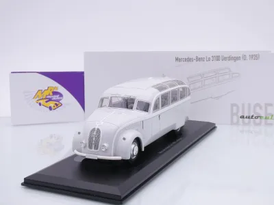 Autocult 10015-1 # Mercedes-Benz Lo 3100 Uerdingen Bus Baujahr 1935 " hellgrau " 1:43