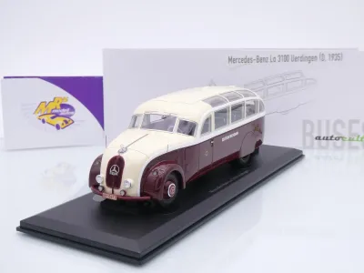 Autocult 10015-2 # Mercedes-Benz Lo 3100 Uerdingen Bus  Baujahr 1935 " Reichsbahn " 1:43