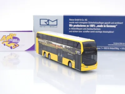 Preview: Rietze 78031 # Alexander Dennis Enviro 500 Doppeldeckerbus BVG - Sansoussci 1:87