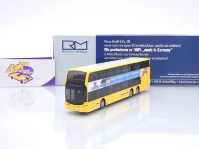 Rietze 78029 # Alexander Dennis Enviro 500 Doppeldeckerbus " BVG Lasermed " 1:87