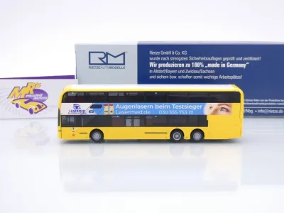Preview: Rietze 78029 # Alexander Dennis Enviro 500 Doppeldeckerbus " BVG Lasermed " 1:87