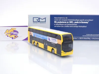 Preview: Rietze 78029 # Alexander Dennis Enviro 500 Doppeldeckerbus " BVG Lasermed " 1:87