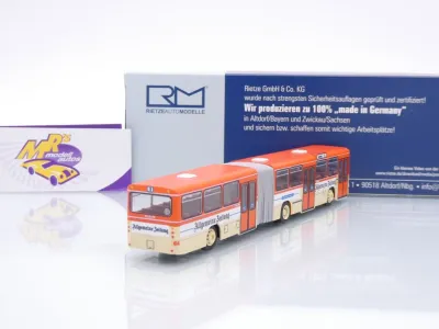 Preview: Rietze 75123 # MAN SG 192 Gelenkbus " MVG München Allgemeine Zeitung " 1:87