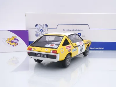 Preview: Solido S1803709 # Renault 17 Gordini #16 6th Rallye Marokko 1976 " Prive - Tilber " 1:18