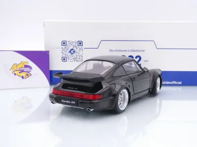Preview: Solido S1813404 # Porsche 911 (964) Turbo Baujahr 1990 " schwarz " 1:18